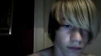 Blond Shows Cock and Ass