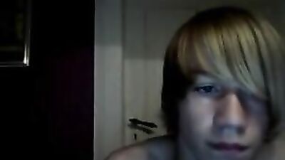 Blond Shows Cock and Ass