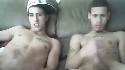 Straight Buddies Jerking on GayTube - A Gay Porn Video with Friends Sharing the Pleasure