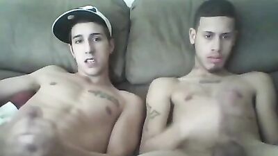 Straight Buddies Jerking on GayTube - A Gay Porn Video with Friends Sharing the Pleasure