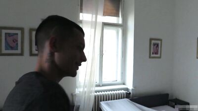 Young stud fucks for cash in hardcore action!