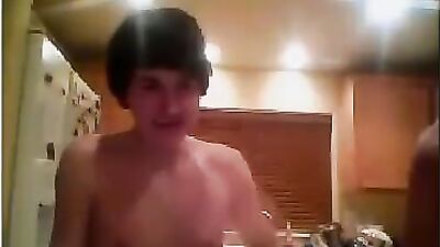 Gay Teen Twinks in Kitchen Cam Heat!