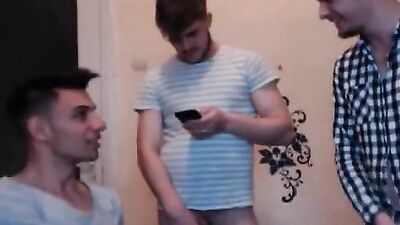 Romanian Neighbours Reunite for Hot Gay Threesome - Three Horny Romanian Neighbours