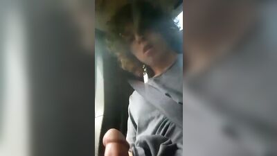 Teen Cock-Slinging Adventure: Solo Web-Cam Handjob in the Car!
