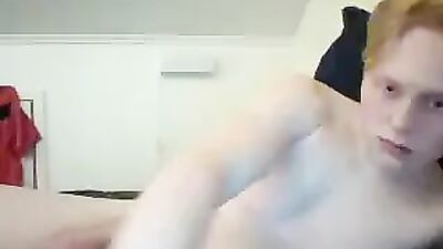 Blond Boys Cum Shots Handjob: Up Close and Personal!