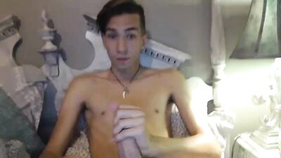 Lean Smooth Hung Twink Shoots Again: Cum In My Mouth And Face!