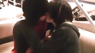 Two Young Boys Emo Kiss Langoure: Public Outside Web-Cam Fun!