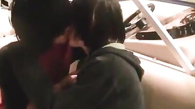 Two Young Boys Emo Kiss Langoure: Public Outside Web-Cam Fun!