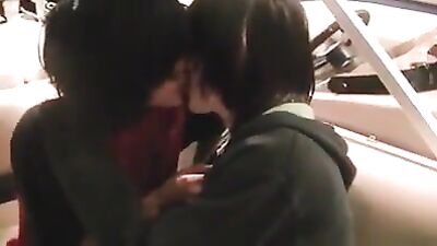 Two Young Boys Emo Kiss Langoure: Public Outside Web-Cam Fun!