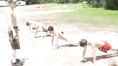 Gay Porn Twink Training Camp Fetish Fun Public Outside