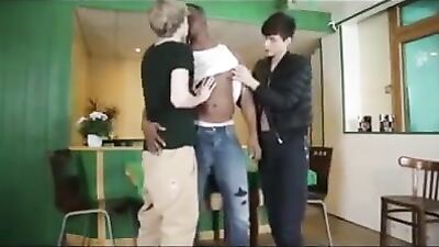 Gangbang with Dad and Sons - Action Bareback Fuck!