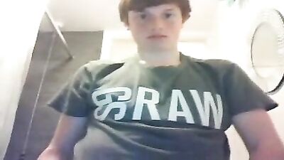 Young Amateur Jakes Off in the Bathroom: A Solo Adventure!