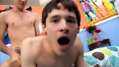 Two Dude Fuck Hard on Bed! - Loud Action First Time Frats!