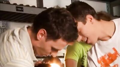 Four Horny Young Studs in an Empty Storeroom: Bareback Fetish Group Sex