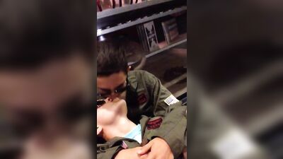 Two Ultra-Hot Navy Dudes Make Out in Flight Suits: A Military Kissing Spree!