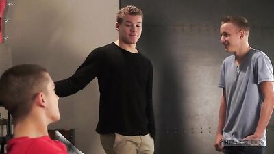 Gang Bang with Sean Corbins Blond Bareback Boys!