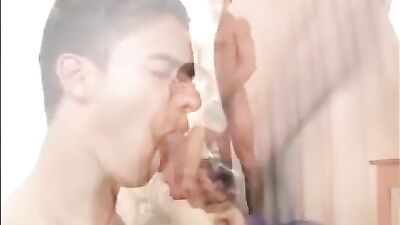 Latino Threesome Cumshots - Steamy Twink Action!