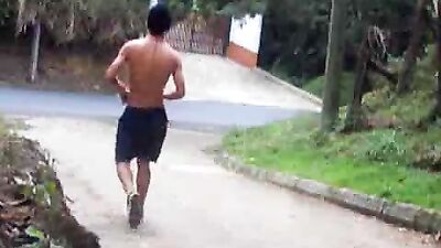 Hot Boy Wanks with Dildo in Public!