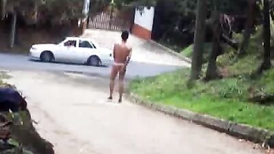 Hot Boy Wanks with Dildo in Public!