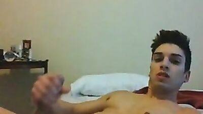 Sexy Twink Cums Again on Webcam!