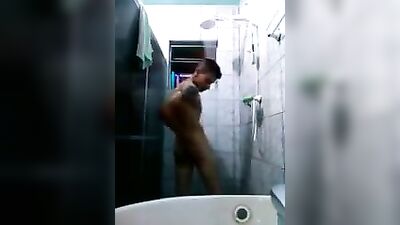 Latino Shower Explosion - Big Cocks Voyeur!