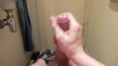 Big dick cum after short wanking HD