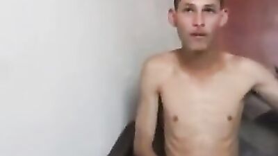 Gay Porn: Masturbate a Latino Boy in the Favela