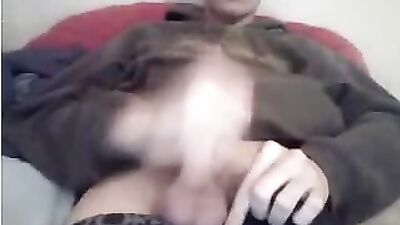 Gay Porn Spanking Delight: Web-Cam Amateur Solo Action