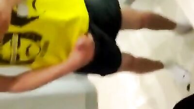 Jerking Off In The Changing Room - Voyeurs Delight!