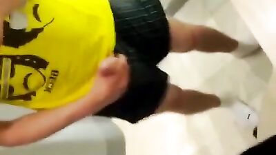 Jerking Off In The Changing Room - Voyeurs Delight!