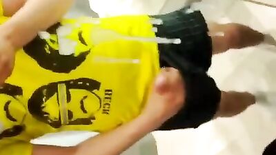 Jerking Off In The Changing Room - Voyeurs Delight!