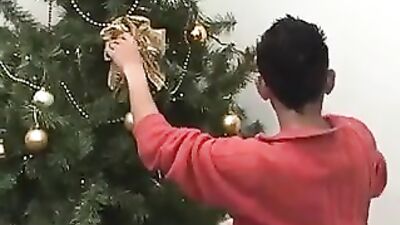 Latino Bareback Cum Shots Christmas Fuck Fest!