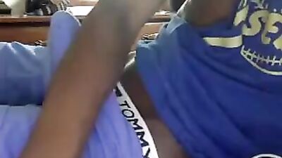 Spanking The Salami - Black Solo Web-Cam Adventures!