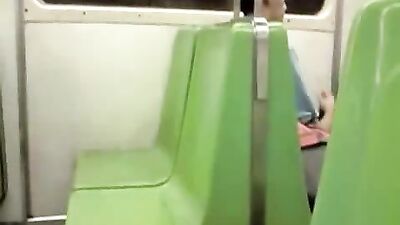 Gay Porn in Public: Amateur Adventure on the Subway