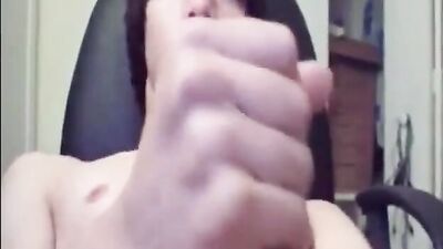 Grip tight wank slow - Amateur Cum Shots Solo!