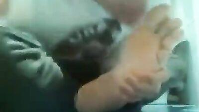 Foot Fetish Mania! Licking your own feet has never been so hot!