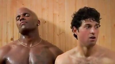 Interracial Muscle Boys Munching on Potato Chips - The Advertising Funny!