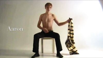 Stripping and Cumming Solo - Aarons Gay Porn Video Adventure