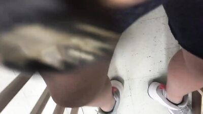 Gangbang in the Schoolyard - Public Outside