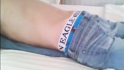 Young Man Humps Pillow - Moaning Amateur Cum Shots Fetish!