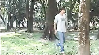 Park Pickup: First-time Bareback Latino Cum Shots