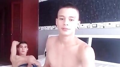 Webcam Showdown: Colombian Twinks Cum Shots!