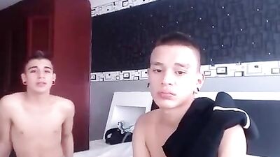 Webcam Showdown: Colombian Twinks Cum Shots!