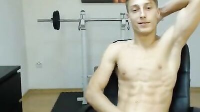Jacking Off Romanian Hunk - Amateur Solo Web-Cam!