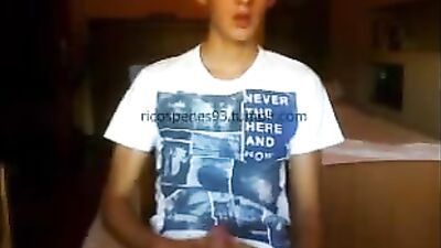 GayPornLatino: Young Latino Solo Masturbating In Bedroom