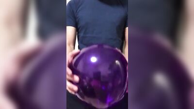 Fucking A Balloon - Double Penetration Explosion!
