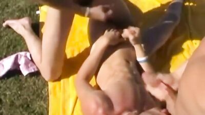 Gay Porn Threesome Camping Cumshots Public Sex Outside