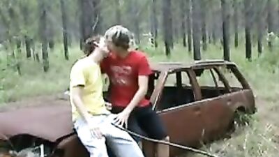 Gay Porn Junk Car F**k: Action Amateur Public Outdoor Sex
