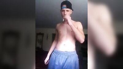 Gay Smoke Break: Cigarette Boy Goes Wild in Bed!