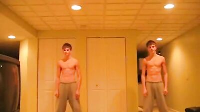 Nice boys - dancing wank cum